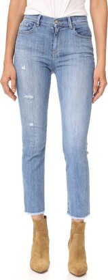 SIWY Women's Jackie High-Waisted Slim Straight Jeans in The Look of Love 27
