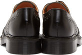 Thumbnail for your product : YMC Black Leather Wingtip Zip Solovair Edition Brogues