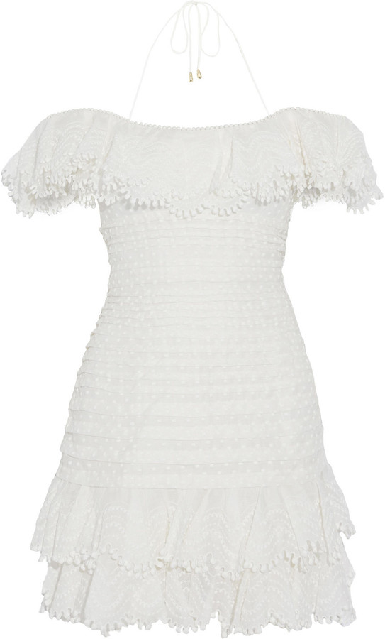 zimmermann cold shoulder dress