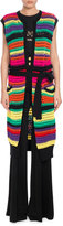 Thumbnail for your product : Balmain Horizontal-Stripe Knit Vest, Multi/Black