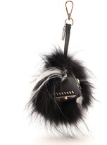 Thumbnail for your product : Fendi Monster Bug Bag Charm Fur with Leather