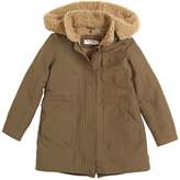 Thumbnail for your product : Nice Things Cotton Twill Blend & Faux Shearling Coat