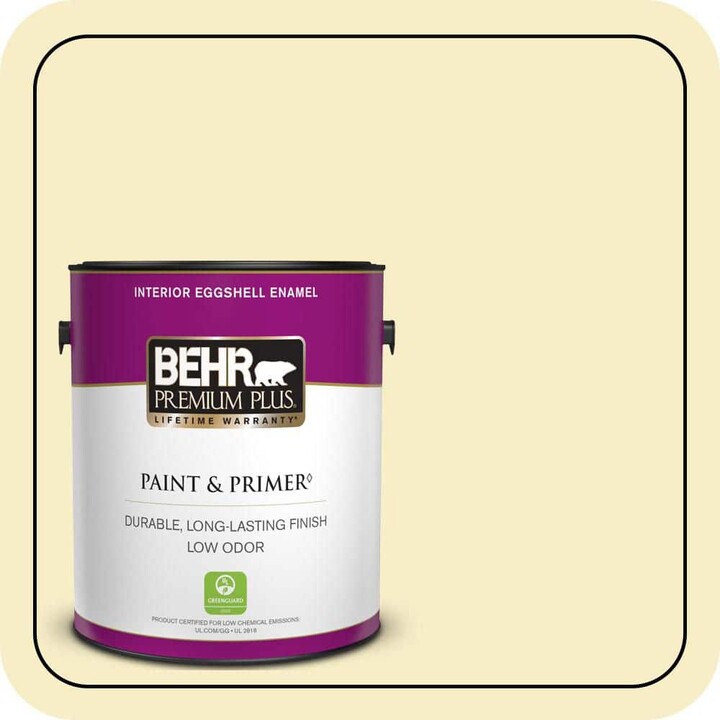 BEHR PREMIUM PLUS 1 gal. #390C-2 Garlic Clove Eggshell Enamel Low Odor Interior Paint & Primer