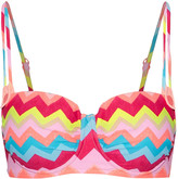 Thumbnail for your product : Seafolly Button-detailed Printed Bikini Top