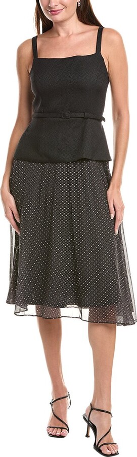 Julia Jordan Peplum Waist Midi Dress