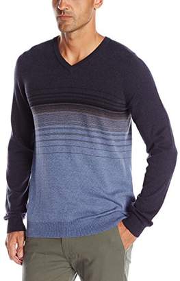 Van Heusen Men's Stripe V-Neck Sweater