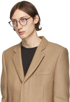 Thumbnail for your product : Tom Ford Black Blue Block Metal Round Glasses