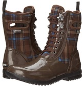 bogs sidney lace plaid rain boots
