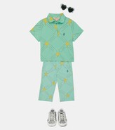 Thumbnail for your product : The Animals Observatory Kangaroo printed cotton shirt
