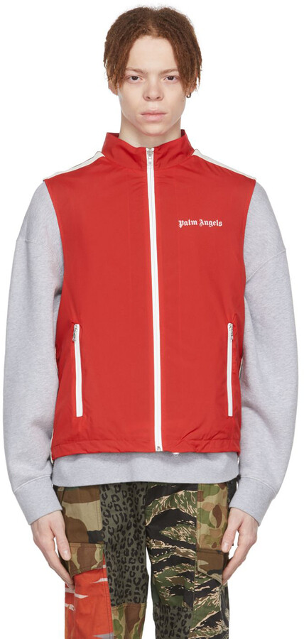 Palm Angels Red Nylon Vest - ShopStyle Outerwear