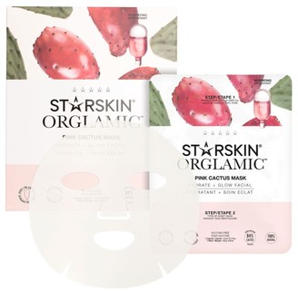 Starskin Orglamic Pink Cactus 2-Piece Sheet Mask Set