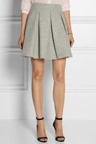 Thumbnail for your product : Miu Miu Pleated wool mini skirt