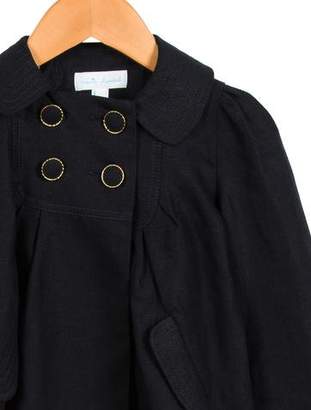 Marie Chantal Girls' Linen Double-Breasted Coat w/ Tags