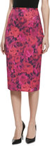 Thumbnail for your product : Michael Kors Floral-Print Pencil Skirt