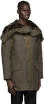 Thumbnail for your product : Army by Yves Salomon Yves Salomon - Army Grey & Green Wool Hunter Parka