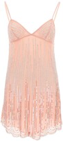 Thumbnail for your product : Blumarine MINI DRESS WITH CRYSTALS 40 Pink Technical