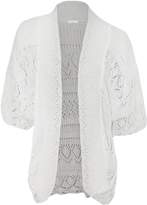 Thumbnail for your product : FashionMark Plus Size Women's Crochet Knitted Shrug Cardigan (Baby Pink)