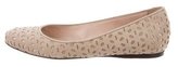 Thumbnail for your product : Giambattista Valli Laser Cut Suede Flats
