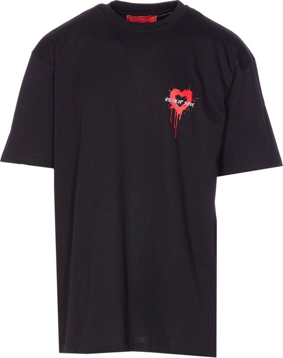 Vision Of Super Heart Print T-Shirt