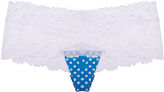 Thumbnail for your product : Wet Seal Wide Lace & Polka Dots Boyshorts