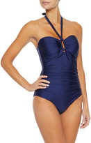 Thumbnail for your product : Zimmermann Ruched Halterneck Swimsuit