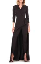 kay unger jumpsuit gown black