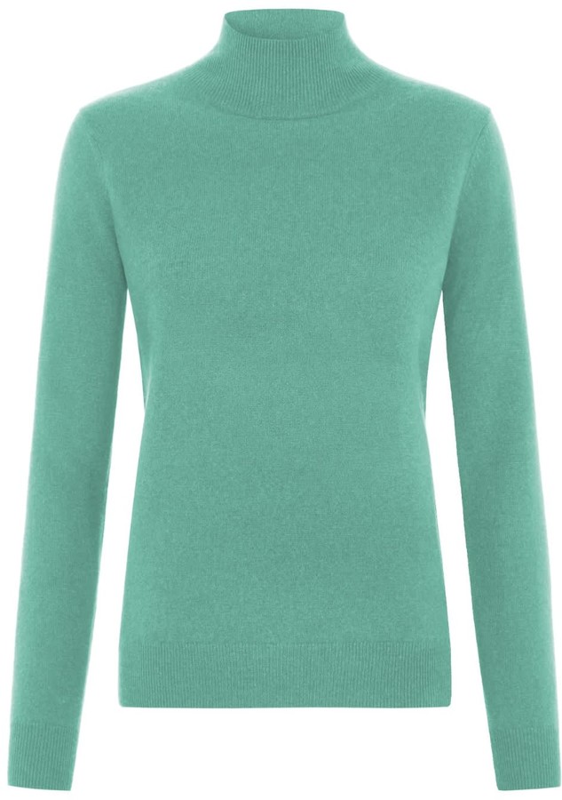 turquoise cashmere jumper