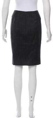 John Galliano Wool Knee-Length Skirt