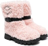Thumbnail for your product : Emporio Armani Kids Faux-Fur Buckle-Fasten Boots