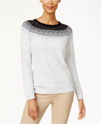 Karen Scott Fair Isle Sweater, Created for Macy's