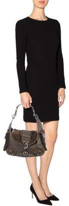 Christian Dior Leather & Suede Shoulder Bag
