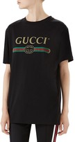 Thumbnail for your product : Gucci Distressed Print Cotton Tee