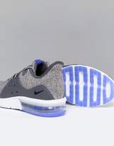 Thumbnail for your product : Nike Running Air Max Sequent Trainers In Grey And Blue