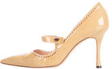 Thumbnail for your product : Manolo Blahnik Mary Jane Pointed-Toe Pumps