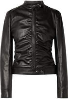TOM FORD - Ruched Leather Biker 
