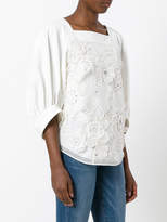 Thumbnail for your product : Chloé floral applique blouse