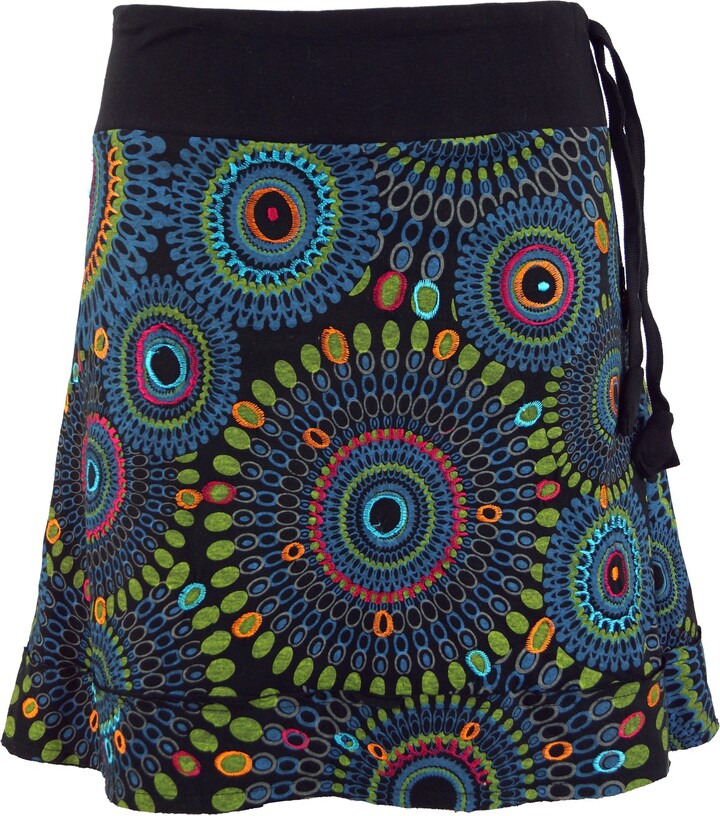 boho mini skirt uk