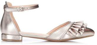 Wallis Silver Metallic Pointed Shoe