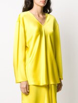 Thumbnail for your product : Nina Ricci Fitted Waist V-Neck Top