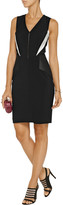 Thumbnail for your product : Yigal Azrouel Leather-paneled stretch-twill dress