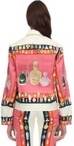 Thumbnail for your product : Casablanca Printed Les Parfums Cotton Denim Jacket