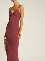 Thumbnail for your product : Marios Schwab By Marios Schwab - Cross Back Slip Dress - Womens - Burgundy
