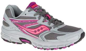 Saucony Women's Cohesion TR9 Trail Running Shoe - Grey/Berry/Coral Running Shoes