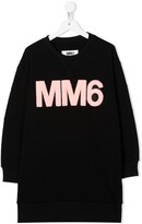 Thumbnail for your product : MM6 MAISON MARGIELA Kids Logo-Print Sweatshirt Dress