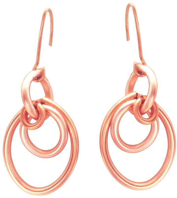 Lily Flo Jewellery - 9K Cherish Interlocking Solid Rose Gold Drop ...