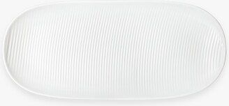 Denby Arc White Porcelain Oblong Serving Platter