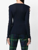 Thumbnail for your product : P.A.R.O.S.H. Laced Sleeves Knitted Top
