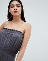 Thumbnail for your product : ASOS Design DESIGN Bandeau Jersey Jumpsuit With Wide Leg