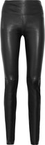 Thumbnail for your product : Iris & Ink Stretch-leather leggings