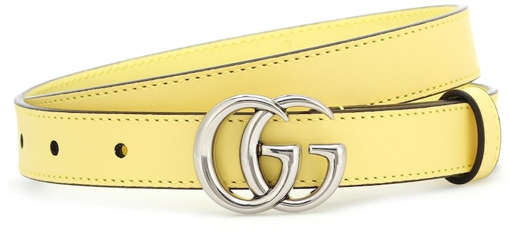 gucci belt yellow